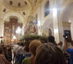 Centenares de devotos acompañan a la Virgen de Belén en procesión hasta la Basílica de San Juan de Ávila