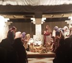 Se prepara la representación del Nacimiento de Jesús en la Parroquia de San Sebastián