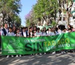 Una multitudinaria ‘Marcha Escolar Sin Humos’ ha celebrado el Día Mundial Sin Tabaco en Montilla