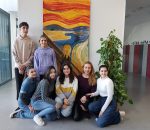 Alumnado de Artes del IES Emilio Canalejo reproduce en un mural ‘El Grito’ de Munch