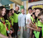 El CEIP San Francisco Solano recibe a sus alumnas y alumnos subcampeones de España de Track’athlon