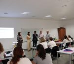 Mª Dolores Gálvez visita los cursos de FP para el Empleo concedidos por la Junta a Montilla