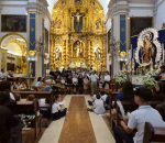 La ofrenda musical y floral a la Patrona abre un fin de semana lleno de tradición