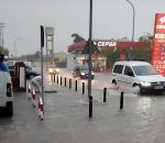 La lluvia deja en Montilla unos 55 litros en cuatro horas y varios cortes de tráfico