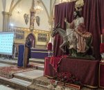 La imagen de Jesús en su Entrada Triunfal recupera la policromía original tras su restauración