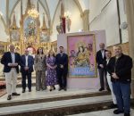 Fran Gázquez firma el cartel del mes de mayo dedicado a María Auxiliadora